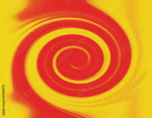 Vibrant red and yellow swirl abstract background