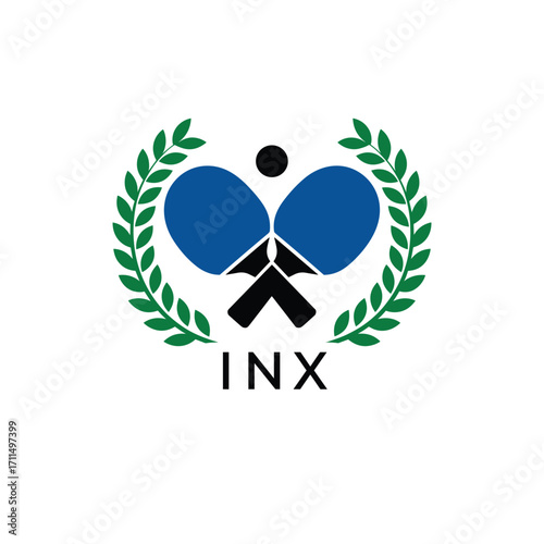 INZ  table tennis company logo, INZ ping pong sports paddle logo, INZ match design, INZ sports tournament  logo, INZ professional sports logo, INZ championship corporate, INZ branding design hotel, IN