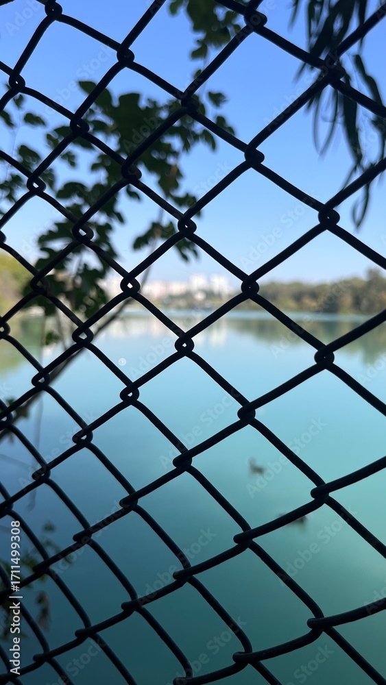 blue metal grid blue metal grid