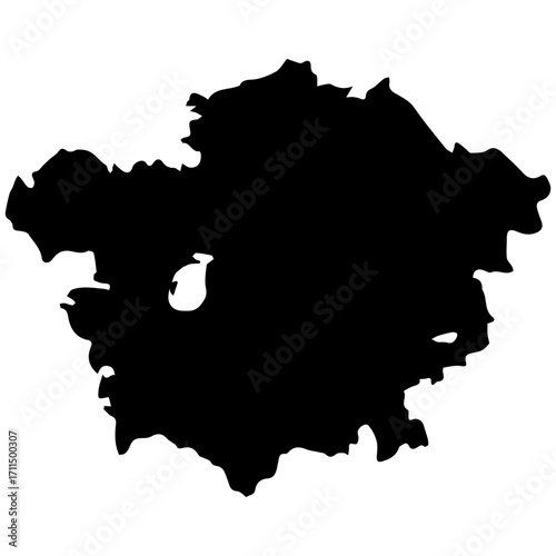 Kazakhstan Map Silhouette