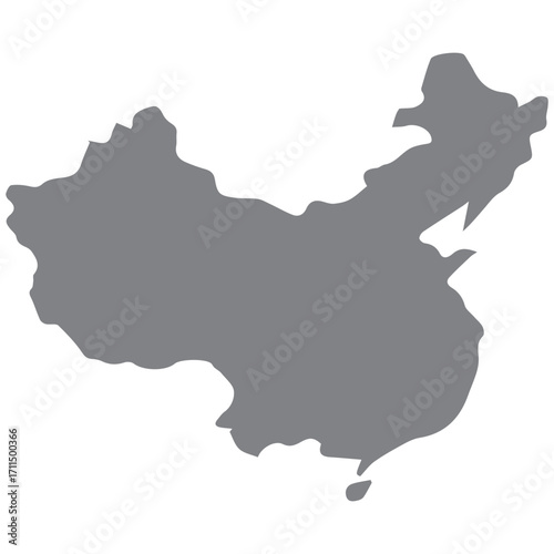 China Map Outline