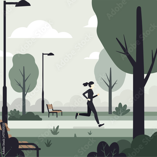 Jogging illustration