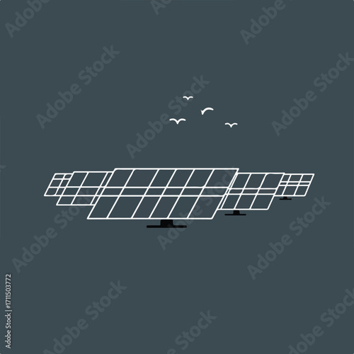 Solar Panels illustration