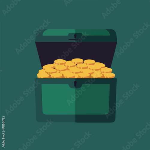 Open treasure chest