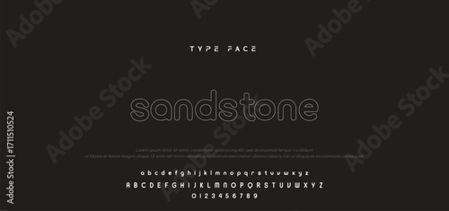 Modern Bold Font. Regular Italic and Number Typography urban style alphabet fonts for fashion, sport, technology, digital, movie, logo design, vector illustration.