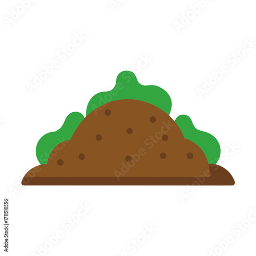 Stylized flat icon of a delicious taco with green lettuce