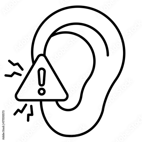 Earache Symptom Icon