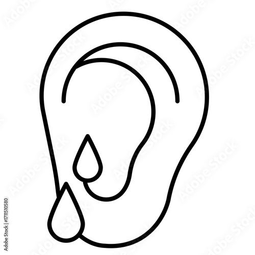 Earache Symptom Icon