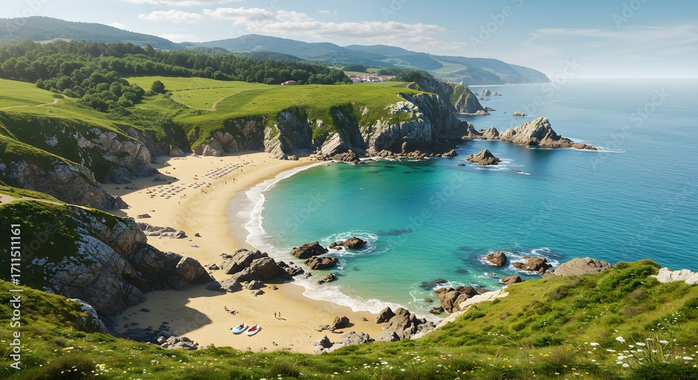 Fototapeta premium Coastal beach scenery