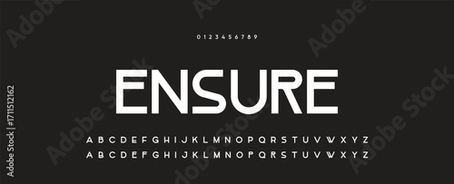 Modern Bold Font. Regular Italic and Number Typography urban style alphabet fonts for fashion, sport, technology, digital, movie, logo design, vector illustration.