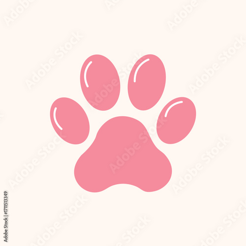 Track of cat dog tracks, footprint, design. Footprints of cat. Cute cat and dog paw print symbol of pets. For veterinary care, pet shop, adoption, animal shelter, logo design, lifestyle branding.EPS10