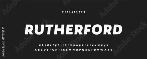 Modern Bold Font. Regular Italic and Number Typography urban style alphabet fonts for fashion, sport, technology, digital, movie, logo design, vector illustration.