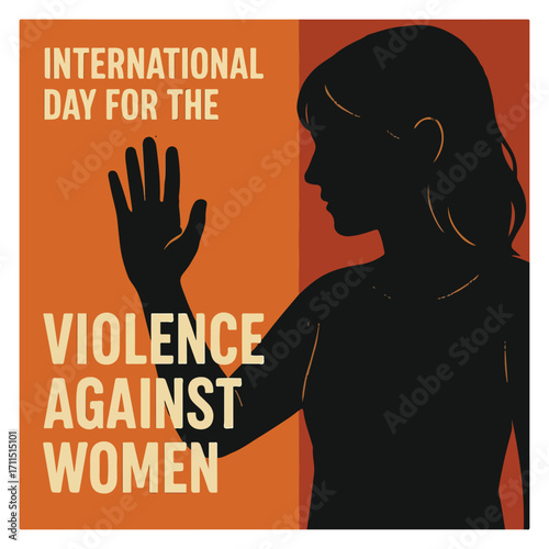 International Day Elimination Violence Against Women Awareness Campaign Design