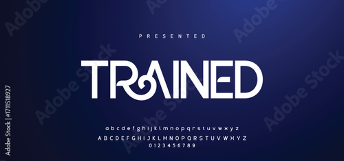 Digital Abstract minimal modern alphabet fonts for logo. Typography technology electronic digital music future creative font. vector illustration.