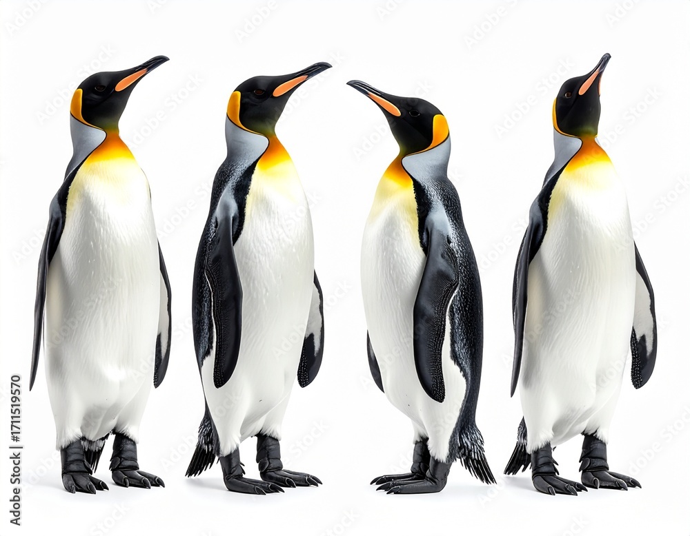 Fototapeta premium Striking Penguin Portrait with Vibrant Markings