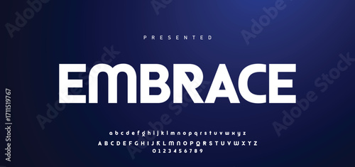 Digital Abstract minimal modern alphabet fonts for logo. Typography technology electronic digital music future creative font. vector illustration.
