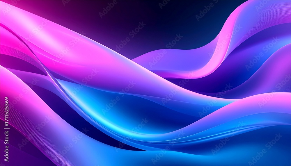 Obraz premium Abstract colorful flowing fabric design