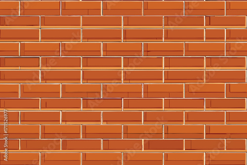 Brick wall with even texture and warm color in a construction setting