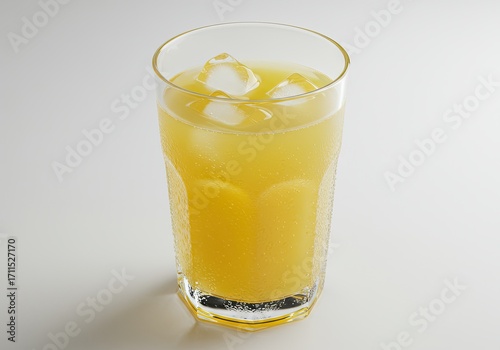 Wallpaper Mural Homemade Lemonade in a Glass on White Background  Torontodigital.ca