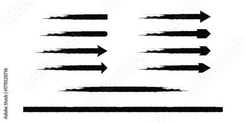 Brush element design vector illustrations.