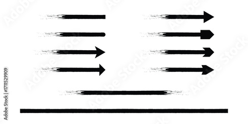 Brush element design vector illustrations.