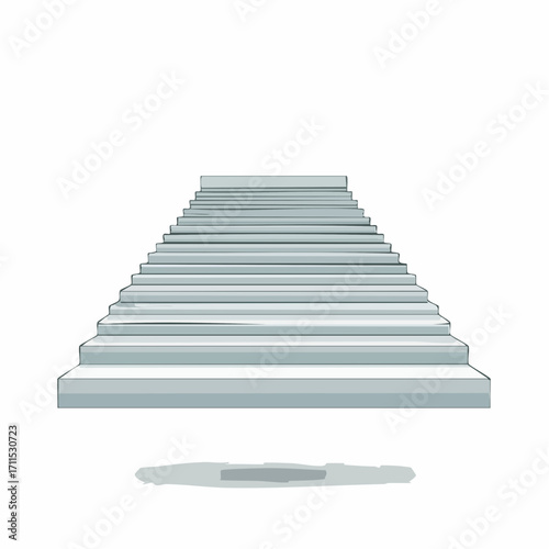 Ascending Steps A Minimalist Perspective on Progress, Journey, and Reaching New Heights