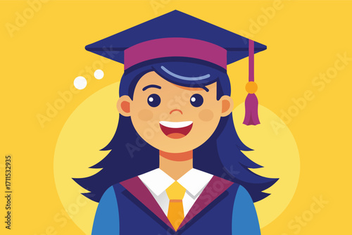 Graduation celebration with a cheerful student wearing a cap and gown