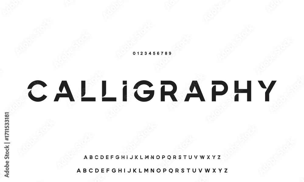 Fototapeta premium Minimal modern logo alphabet fonts. Typography minimalist urban sana serif digital fashion future creative logos fonts. vector illustration.