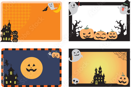 秋の可愛いハロウィンイラスト素材集
