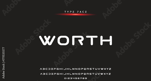 modern creative alphabet. Future fonts style. Typography uppercase and lowercase fonts. vector illustration.