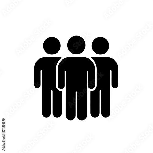 Group of people icon for various uses like web or mobile application