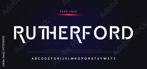 Abstract Fashion alphabet letters font logo. Minimal modern urban fonts for logo, brand etc. Typography typeface uppercase lowercase and number. vector illustration.