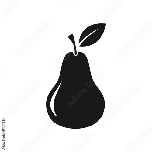 Pear Fruit Silhouette Icon symbol