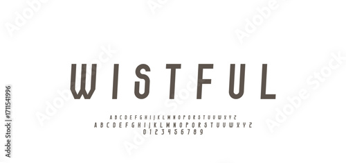 Abstract Fashion alphabet letters font logo. Minimal modern urban fonts for logo, brand etc. Typography typeface uppercase lowercase and number. vector illustration.