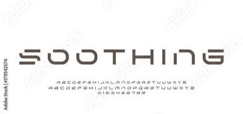 Abstract sport modern alphabet fonts sport digital game music future creative font.