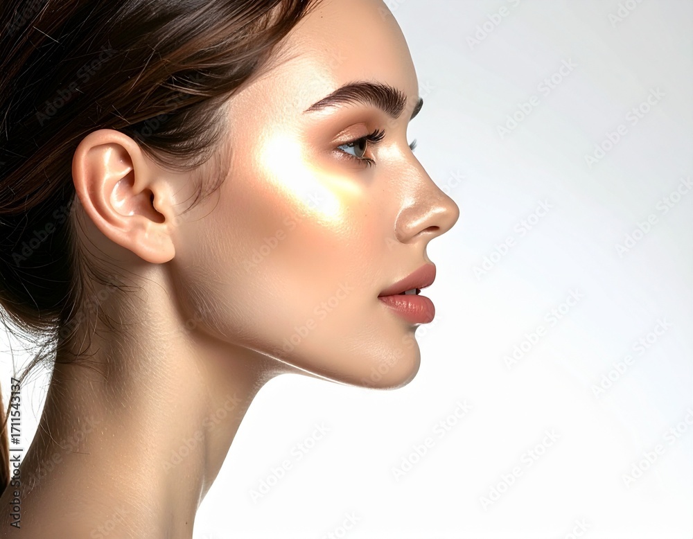 Fototapeta premium Natural Glow Highlighting Feminine Features