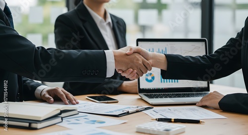 Businesspeople handshake