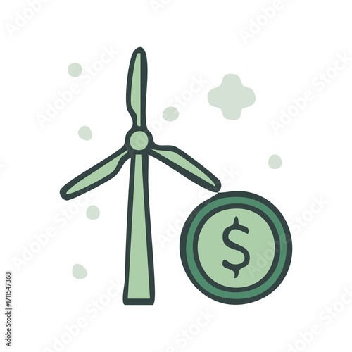 wind energy png, renewable power icon, eco electricity png, green technology png, sustainable energy isolated, environment png isolated, wind turbine png, clean power png, renewable electricity isolat