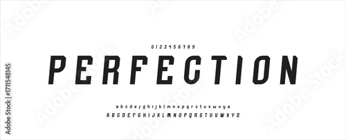 Modern Bold Font. Sans Serif Font. Regular Uppercase Lowercase Typography urban style alphabet fonts for fashion, sport, technology, digital, movie, logo design, vector illustration
