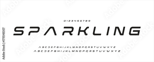 Creative font. Modern abstract digital tech font. Logo creative font, type, technology, movie, digital, music, movie. Fonts and illustration in vector format.