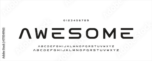 Creative font. Modern abstract digital tech font. Logo creative font, type, technology, movie, digital, music, movie. Fonts and illustration in vector format.