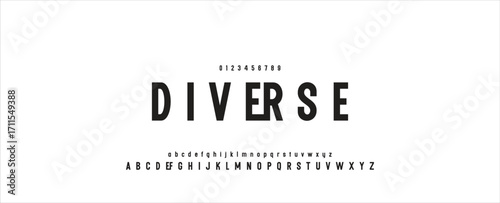 Creative font. Modern abstract digital tech font. Logo creative font, type, technology, movie, digital, music, movie. Fonts and illustration in vector format.