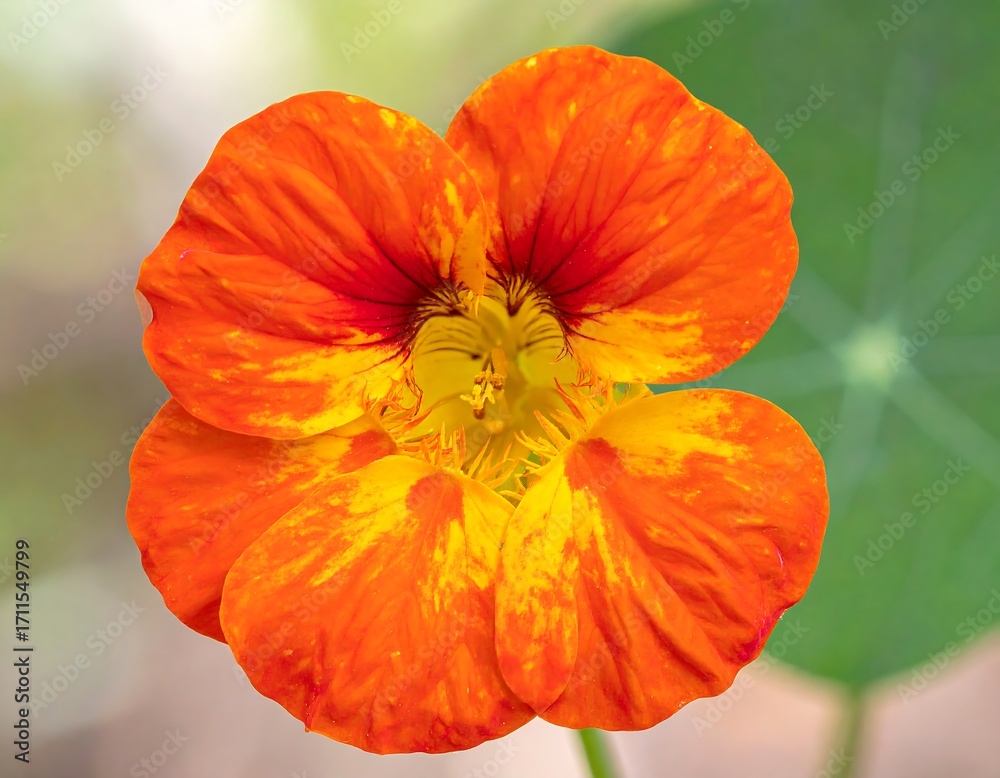 Fototapeta premium Close-up of vibrant orange flower (3)