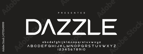 Creative font. Modern abstract digital tech font. Logo creative font, type, technology, movie, digital, music, movie. Fonts and illustration in vector format.