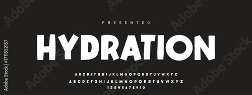 Font alphabet creative modern with black dots, letters A, B, C, D, E, F, G, H, I, J, K, L, M, N, O, P, Q, R, S, T, U, V, W, X, Y, Z and numerals 0, 1, 2, 3, 4, 5, 6, 7, 8, 9, vector illustration 10EPS