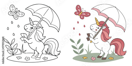 A funny cartoon illustration of an Easter Bunny holding Easter eggs is a cheerful vector drawing for children's coloring book art
