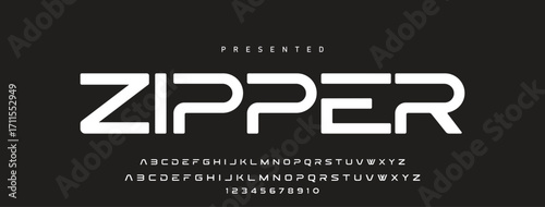 Font alphabet creative modern with black dots, letters A, B, C, D, E, F, G, H, I, J, K, L, M, N, O, P, Q, R, S, T, U, V, W, X, Y, Z and numerals 0, 1, 2, 3, 4, 5, 6, 7, 8, 9, vector illustration 10EPS