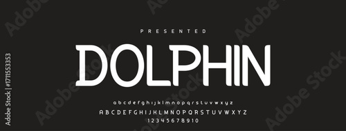 Font alphabet creative modern with black dots, letters A, B, C, D, E, F, G, H, I, J, K, L, M, N, O, P, Q, R, S, T, U, V, W, X, Y, Z and numerals 0, 1, 2, 3, 4, 5, 6, 7, 8, 9, vector illustration 10EPS