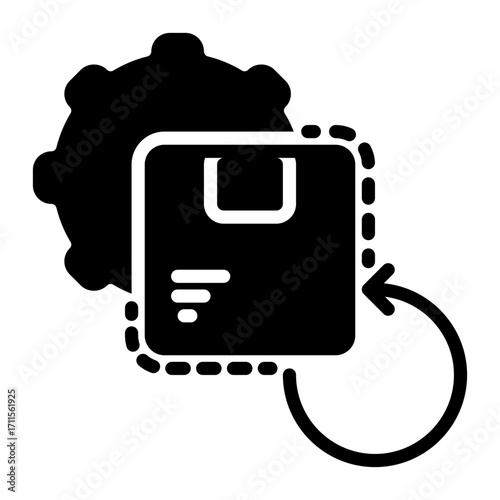 Generate icon, glyph icon style