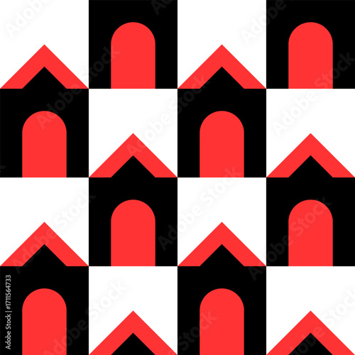 Abstract geometric seamless...
